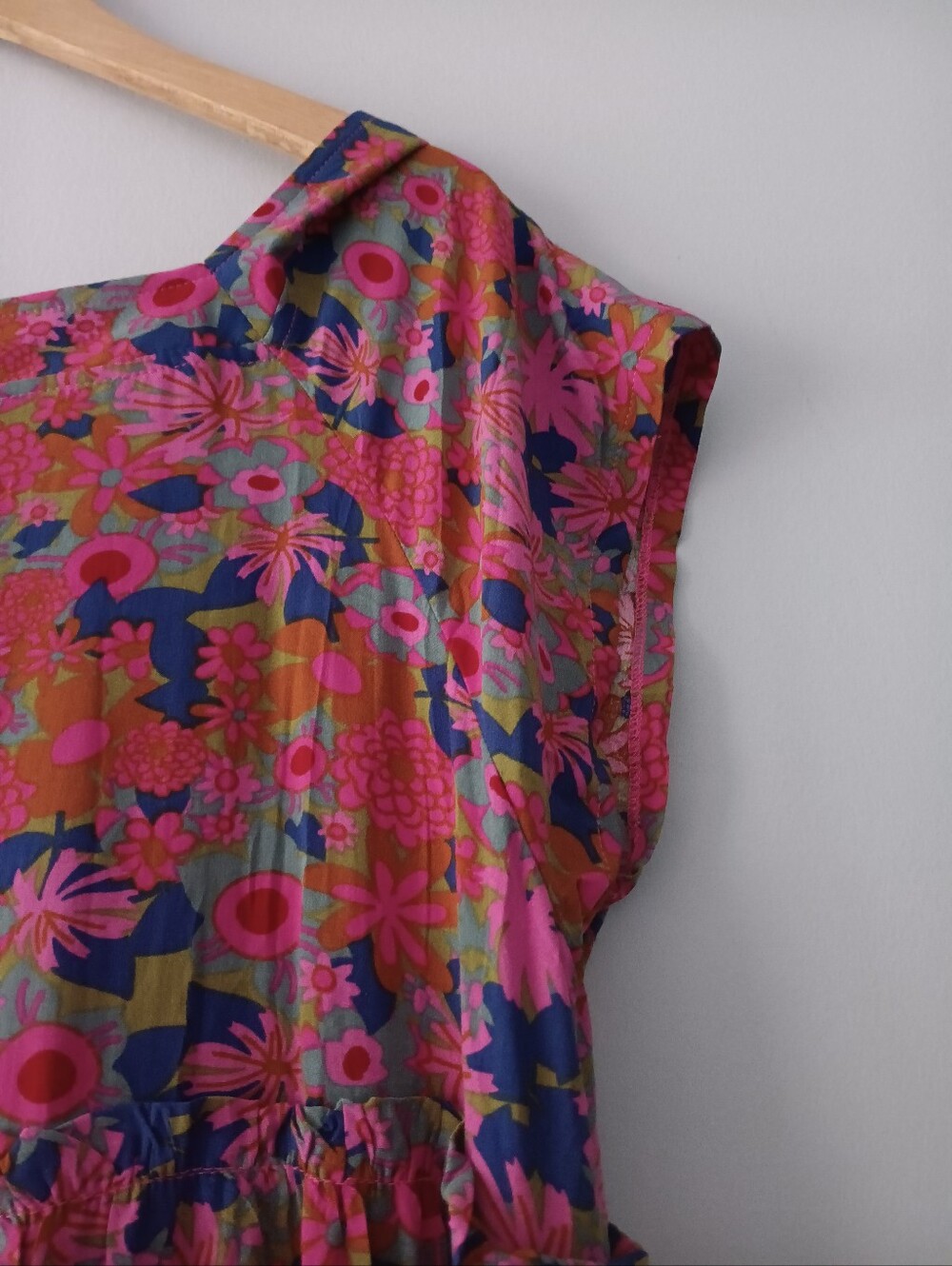 Natural Life Berkley Floral Tiered Boho Maxi Dress Pink Size L - Picture 3 of 5